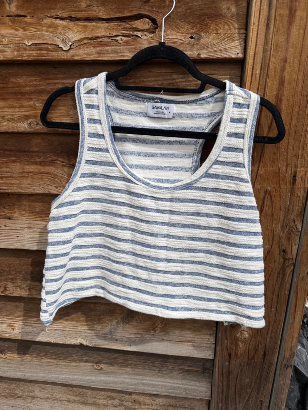 Sam & lavi cropped stripes tank